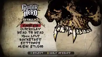 Guitar Hero Metallica (USA) screen shot title